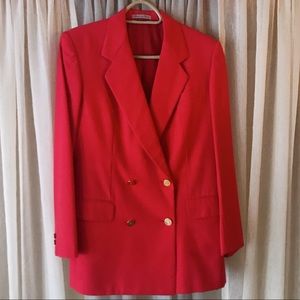 Vintage Burberry Suit Jacket with Skirt